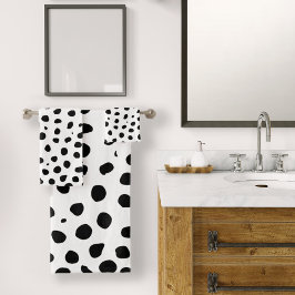Cheetah Spots Black White