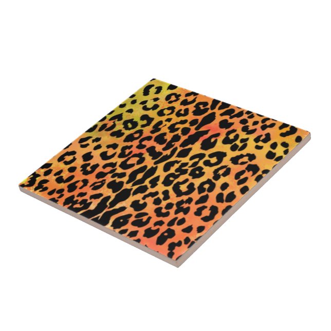 Cheetah Spots Ceramic Tile - Modern Kakelplatta (Sidan)