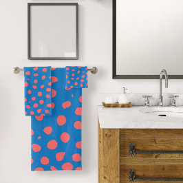 Cheetah spots Coral Blue