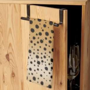 Cheetah Spots Exotic Animal Print Päls Struktur Kökshandduk