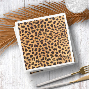 Cheetah Spots Mönster Guld Black ID1155 Pappersservett