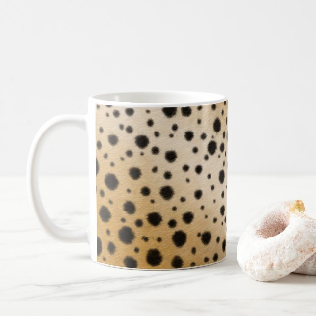 Cheetah Spots Realistic Animal Päls Wildlife Kaffemugg (Med munk)