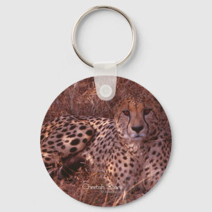 Cheetah Stare Nyckelring