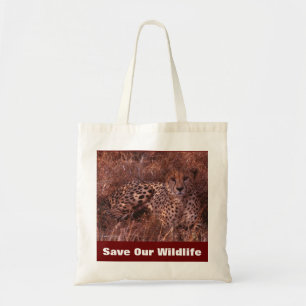 Cheetah Stare Spara Vår Wildlife Tote Bag Tygkasse