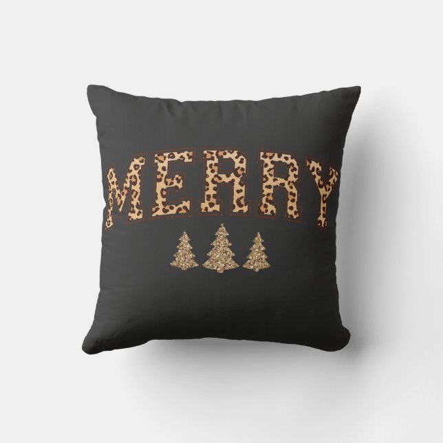 Cheetah Styled Christmas Pillow Kudde (Baksida)