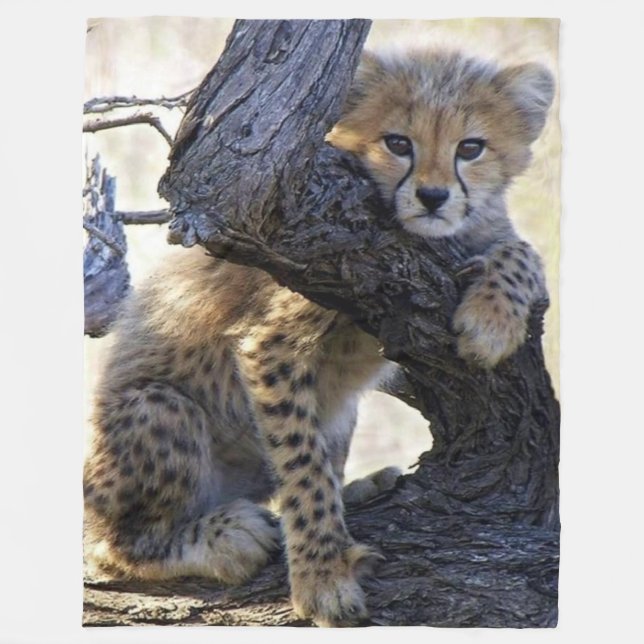 CHEETAH UNGE FLEECEFILT (Framsidan)