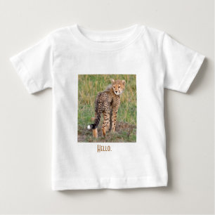 Cheetah Unge Tittar på dig. Baby T-Shirt