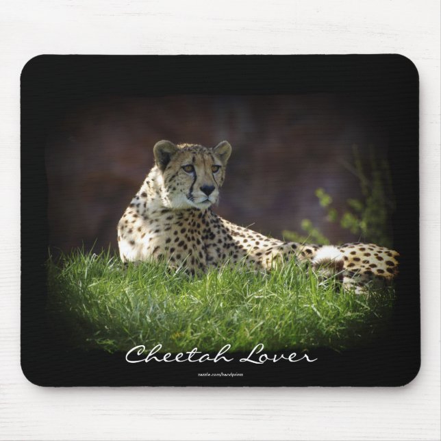Cheetah Vild katt Animal-Älskare Mousepad Musmatta (Framsidan)