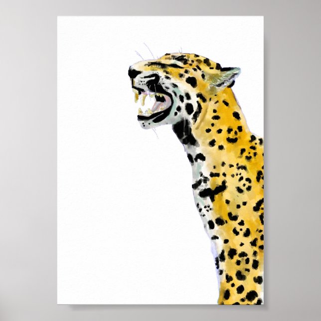 Cheetah Vintage Animal Poster (Framsidan)