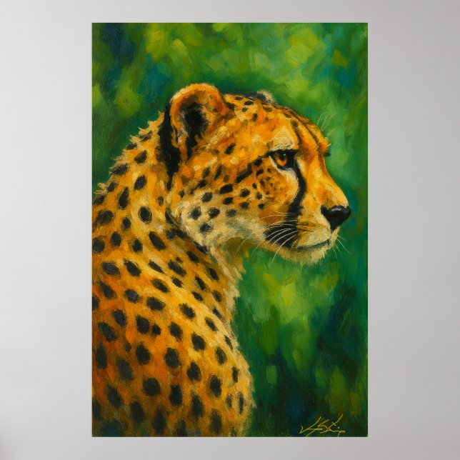 Cheetah Wall Decor Nature Lovers Poster (Framsidan)