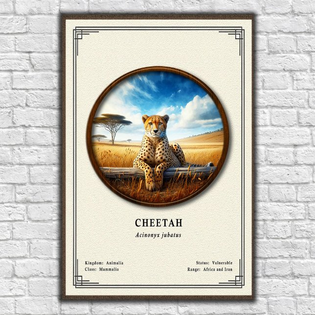Cheetah Zoology Series Poster (Skapare uppladdad)