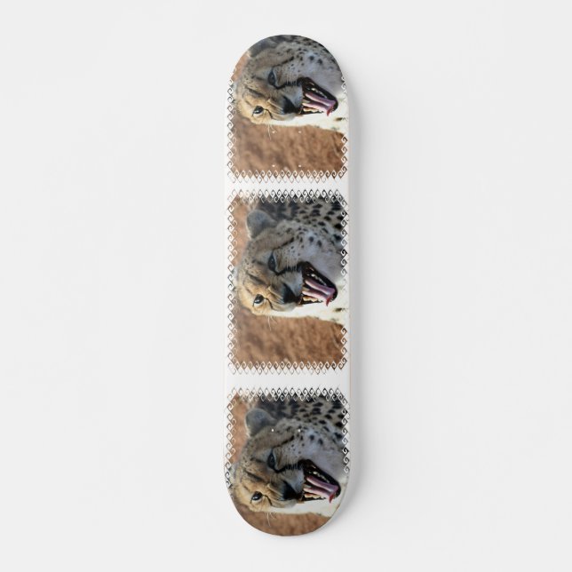 CheetahbrummandeSkateboard Skateboard Bräda 20 Cm (Framsida)
