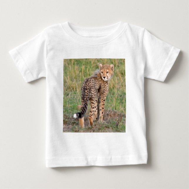CheetahCubLetaPåDu.png T Shirt (Framsida)