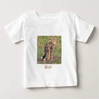CheetahCublookAtYou.png Baby T-Shirt