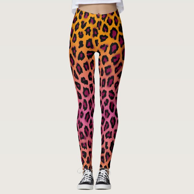 Cheetahen flår leggings (Framsida)
