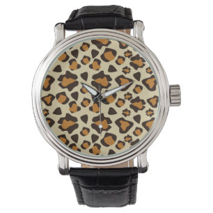 Cheetahen flår mönster armbandsur