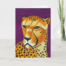 Cheetahhälsningkort Kort