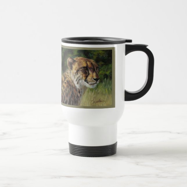 Cheetahpendlaretravel mug resemugg (Höger)