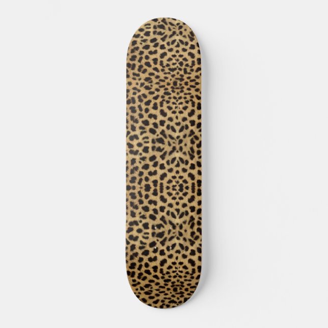 Cheetahtryck Old School Skateboard Bräda 18 Cm (Framsida)