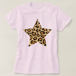 Cheetahtryckstjärna T Shirt