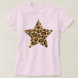 Cheetahtryckstjärna T Shirt