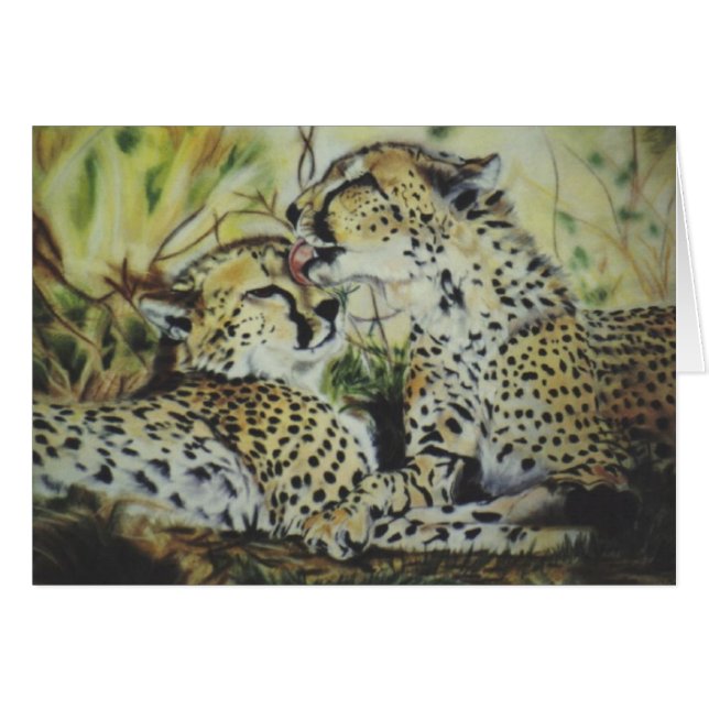 ’Cheetha Kärlek’ Hälsningskort (Framsidan Horizontal)