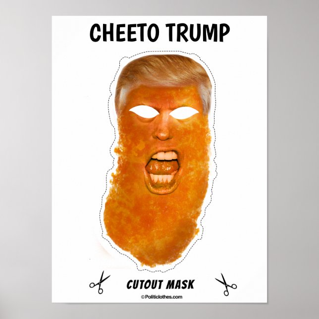 Cheeto Trump Halloween Mask Poster (Framsidan)