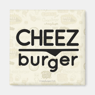 Cheezburger Logotyp (svart) Magnet
