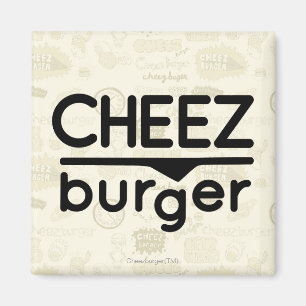 Cheezburger logotyp (svarten) magnet