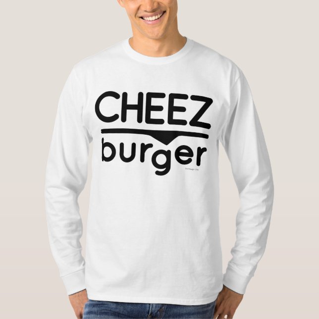 Cheezburger logotyp (svarten) t-shirt (Framsida)