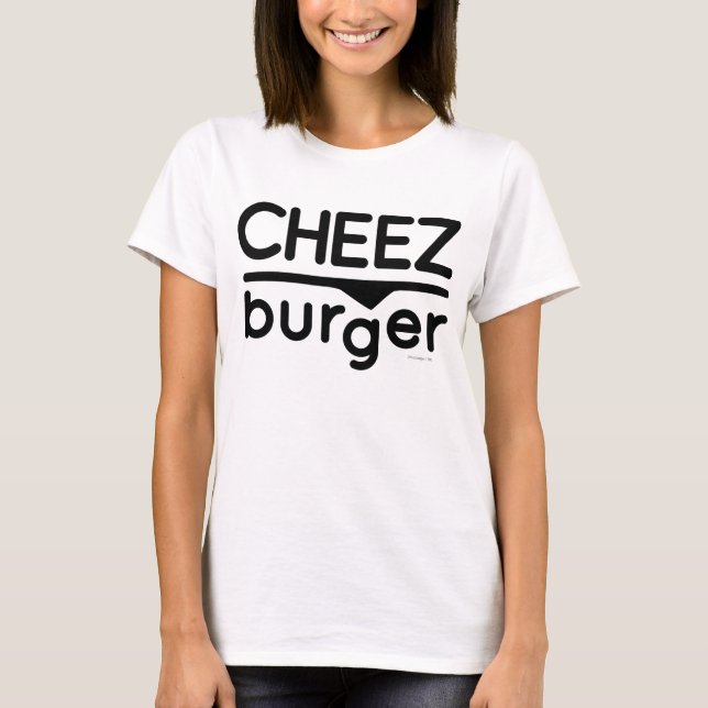 Cheezburger logotyp (svarten) tee shirt (Framsida)