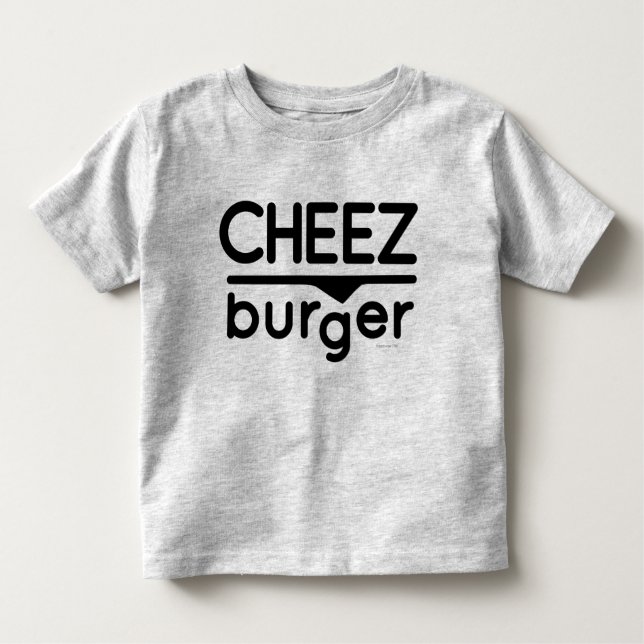 Cheezburger logotyp (svarten) tee shirt (Framsida)