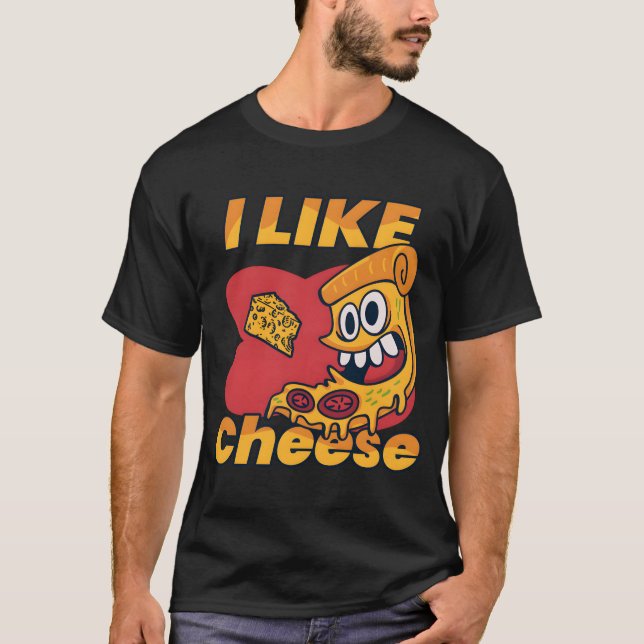 Cheeze Kärlek på ostdagen Firande T Shirt (Framsida)