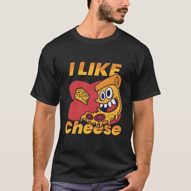 Cheeze Kärlek på ostdagen Firande T Shirt (Framsida)