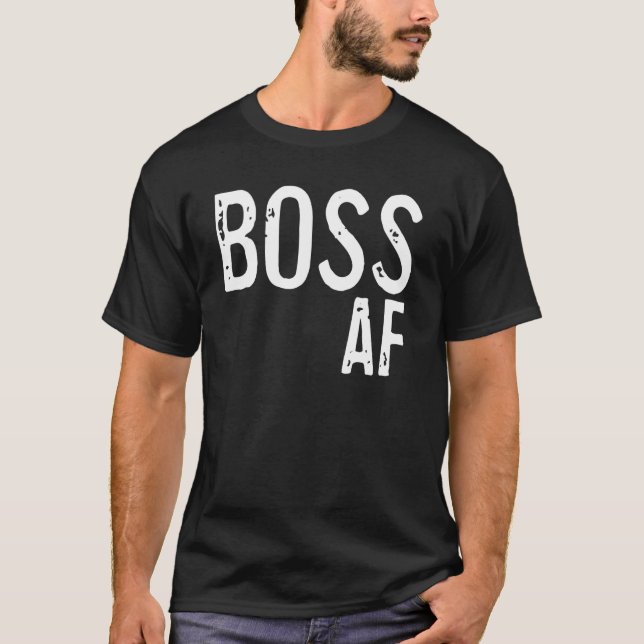 Chef AF Toppar Avslappnad Apparat för För manar oc T Shirt (Framsida)