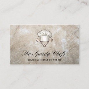 Chef Affärskortet catering Delivery Services Visitkort