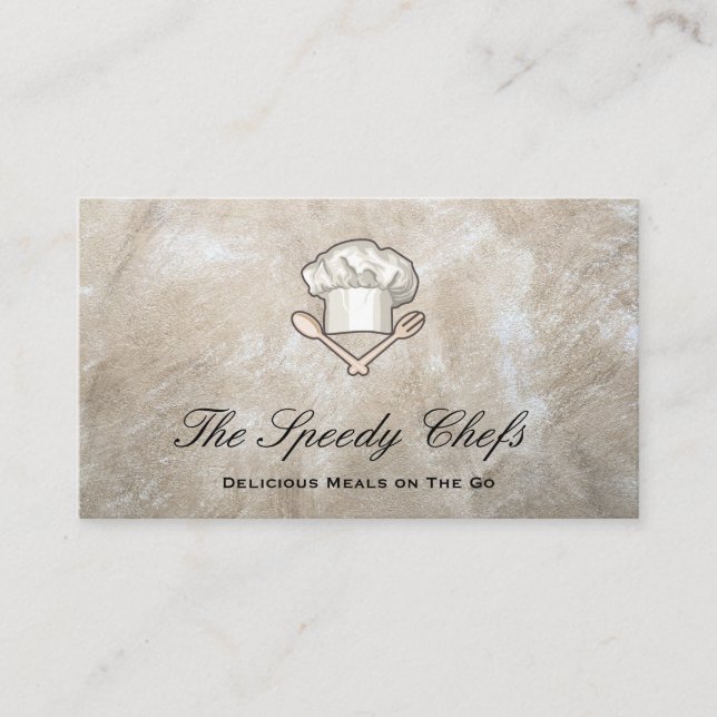 Chef | Affärskortet catering Delivery Services Visitkort (Framsida)