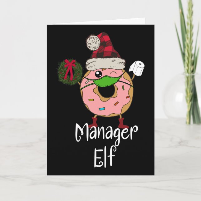 Chef Alv Karantän Jul Roligt Munk Meme Kort (Framsida)