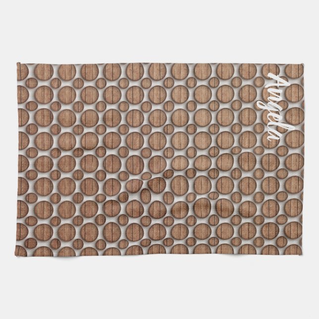 Chef  Angela with decorative patern Kökshandduk (Horisontell)