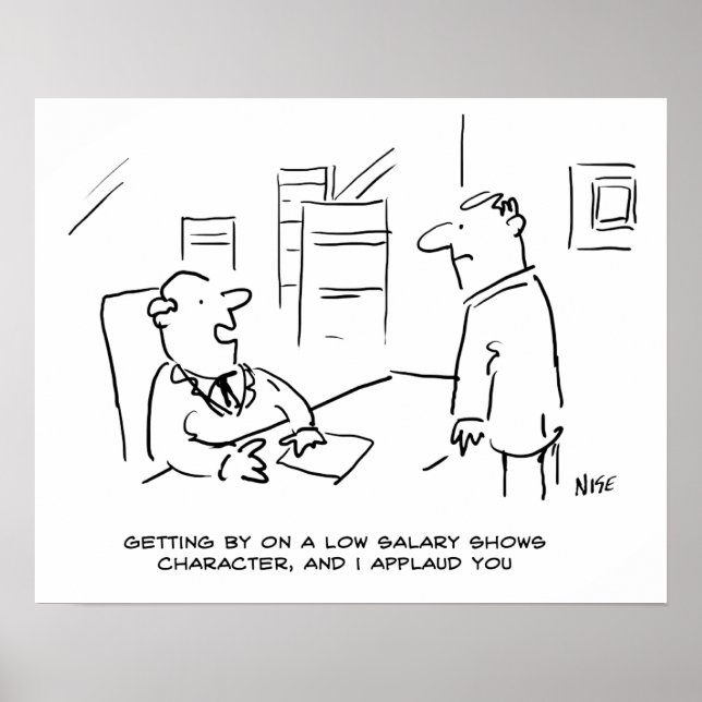 Chef applåderar arbetaren för att ha hanterat lågl poster (Framsidan)