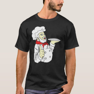 Chef Apron Hat Cook Foodie Gourmet Connoisseur T Shirt
