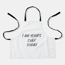 CHEF APRON: "Jag är din Chef Today"
