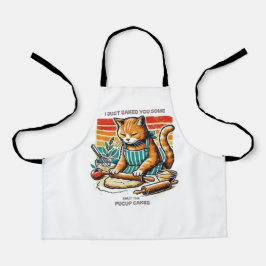 Chef Apron med Cat Baking Kopp Cakes