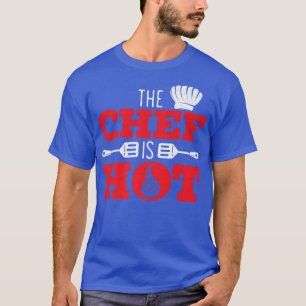Chef är Hett som kokar Chef Hat Proud Cook T Shirt