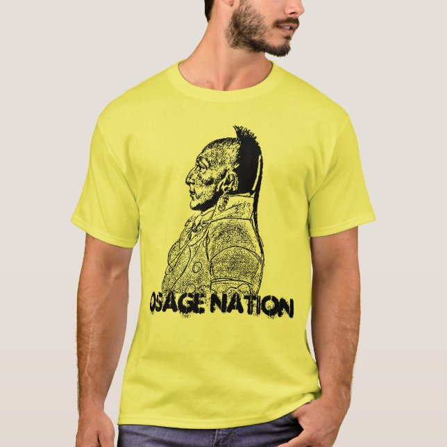 Chef av lite den Osages - Osage nationen Tee Shirt (Framsida)