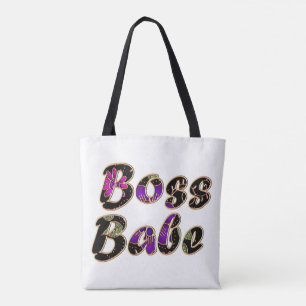 Chef Babe in Black Blommigt Tygkasse