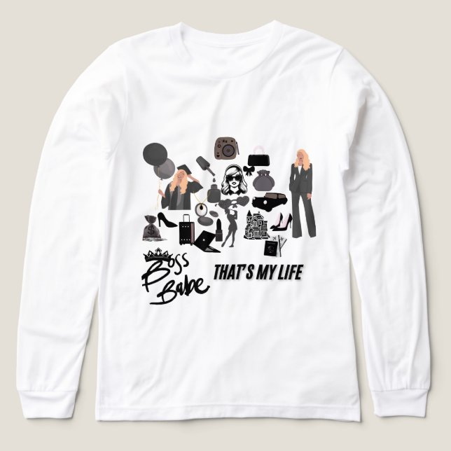 Chef Babe Långärmad T-Shirt (Design framsida)