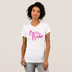 CHEF BABE, minimal rosa för trendig av skript T Shirt