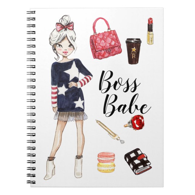 Chef Babe Notebook Anteckningsbok (Framsidan)