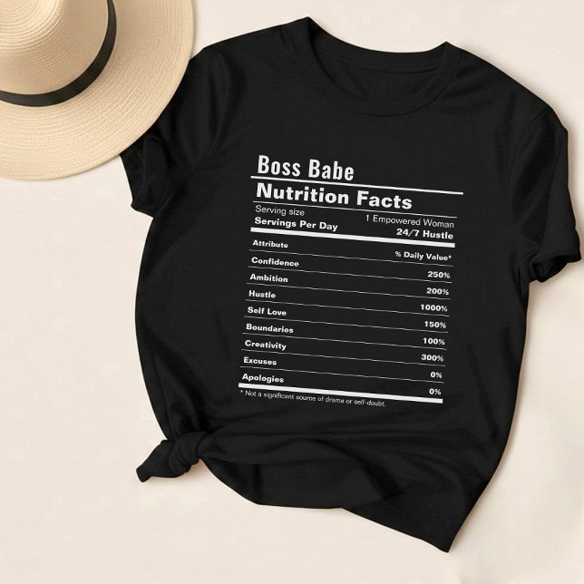 Chef Babe Nutrition Facts T Shirt (Skapare uppladdad)